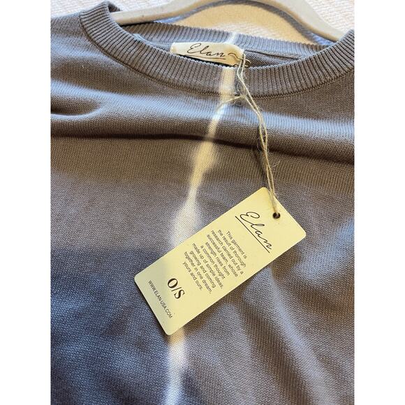 Elan Women's Tie Dye Crew 100% Cotton Slouchy Sweatshirt Sweater One Size NWT - Picture 5 of 7